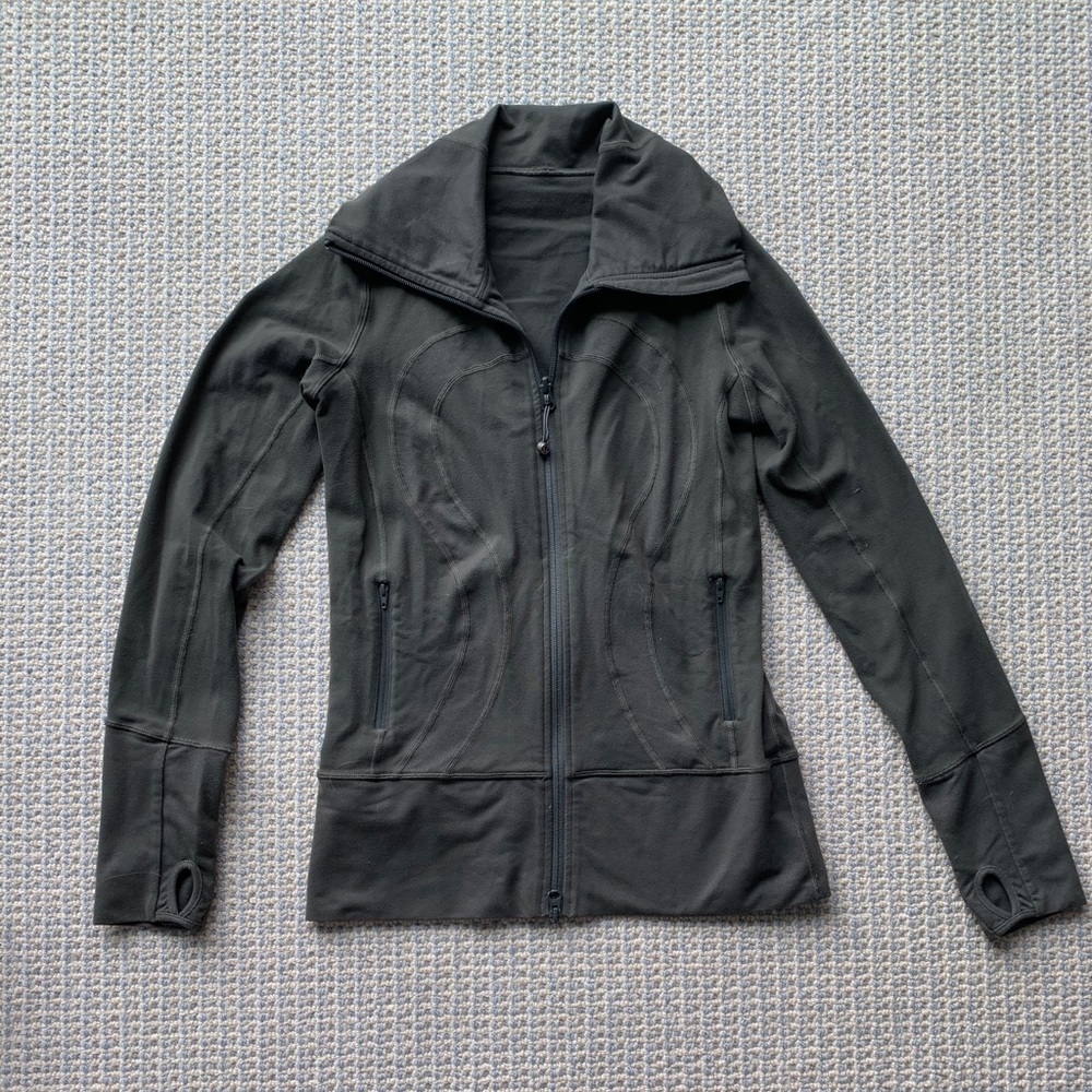 Lululemon army green zip-up jacket!